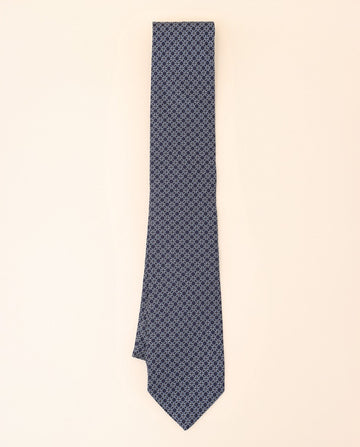 Gravata 100% Seda em Azul Escuro